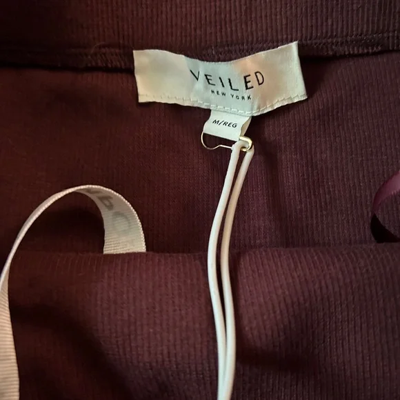 Veiled Ribbed Maxi Skirt M - Picture 4 of 5